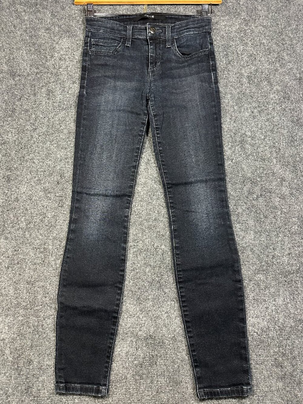 Joes Jeans Womens 25 Cotton Stretch Skinny Ankle Dark Wash Pockets Logo